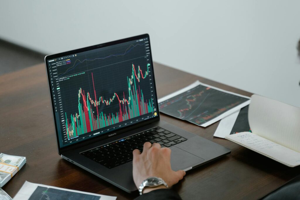 Voiceover Side Hustles You Can Do with Just a Phone 1 Graph Displayed on Laptop Screen