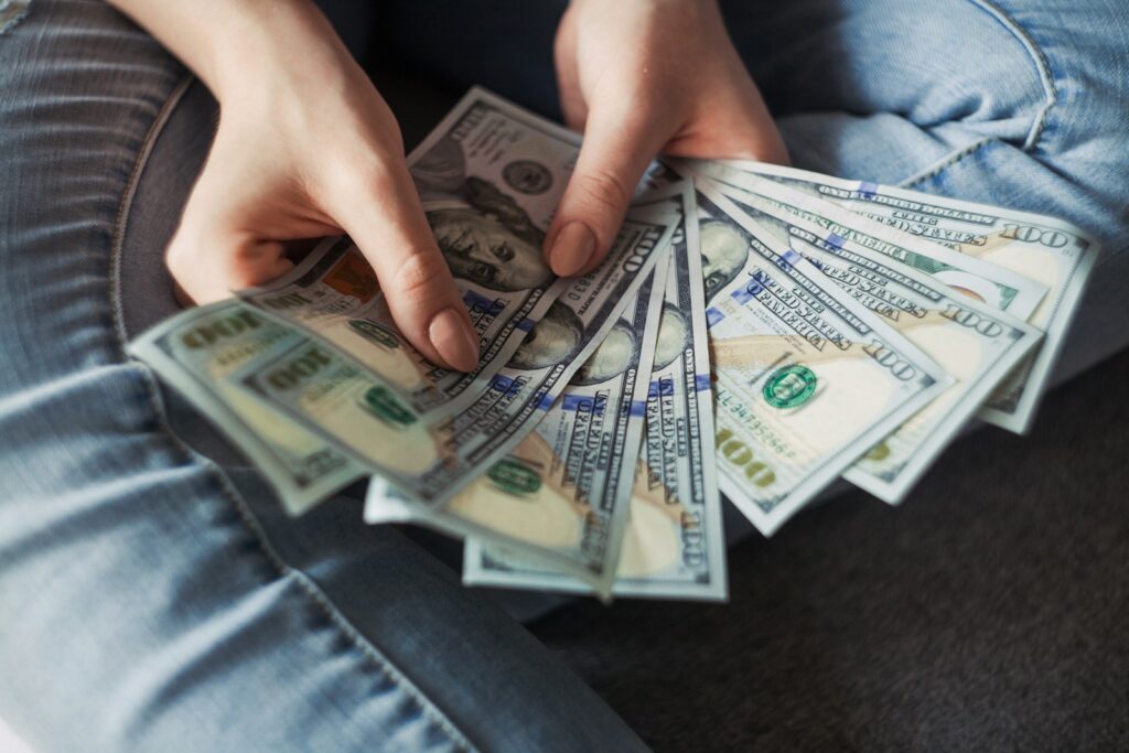 Freelance Programming: Start Coding for Cash 1 fan of 100 U.S. dollar banknotes